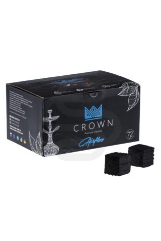 Купить уголь для кальяна Crown Airflow (72шт) недорого в Нижнем Новгороде - Смогус
