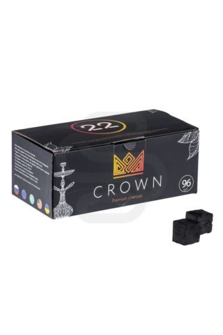 Купить уголь для кальяна Crown (96шт) недорого в Нижнем Новгороде - Смогус